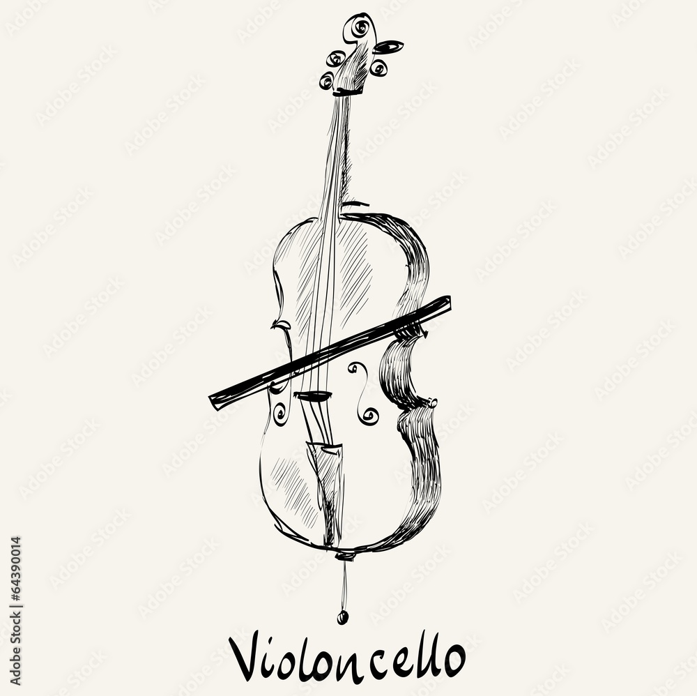 Obraz premium violoncello