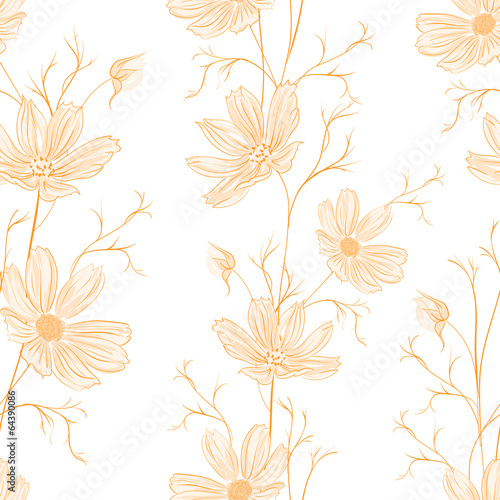 Spring style seamless background.