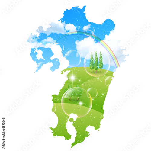 九州　地図　風景