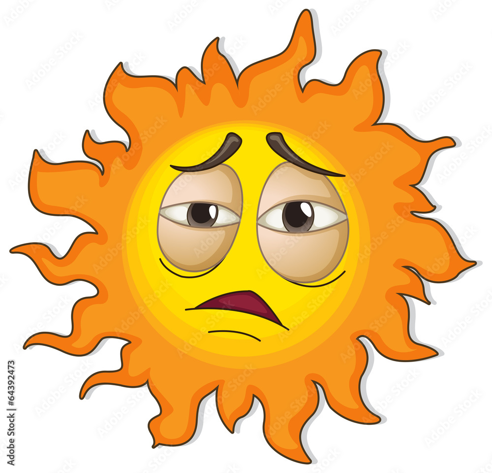 A sun with a face A sun with a face