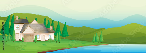 A house near the river