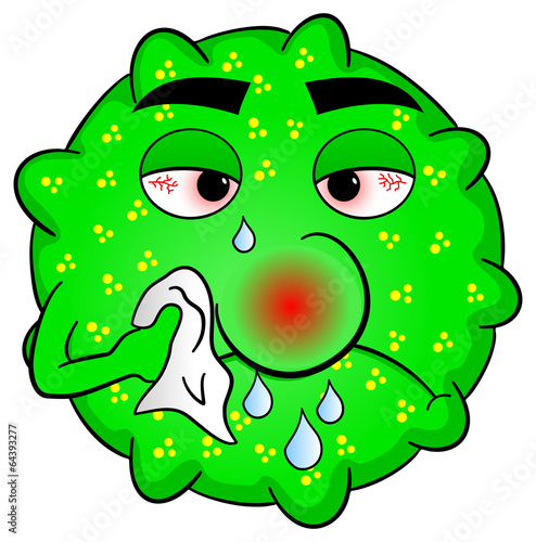 kranker Grippe Virus