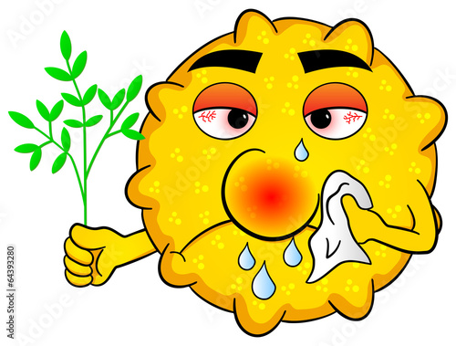 Pollen mit Heuschnupfen