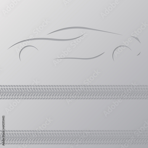 Car advertisement wallpaper design