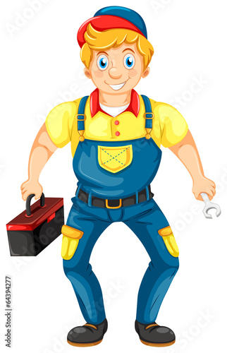 A smiling mechanic