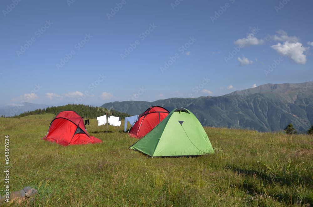 Camp in at kaçkar mountain