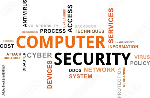 word cloud - computer security