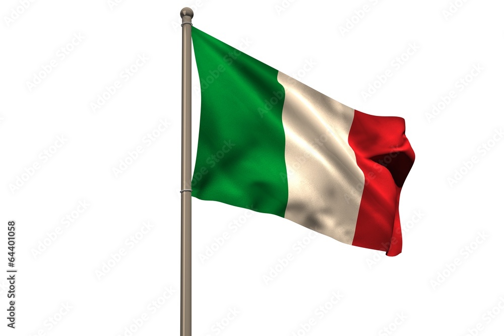 Digitally generated italy national flag Digitally generated italy national flag