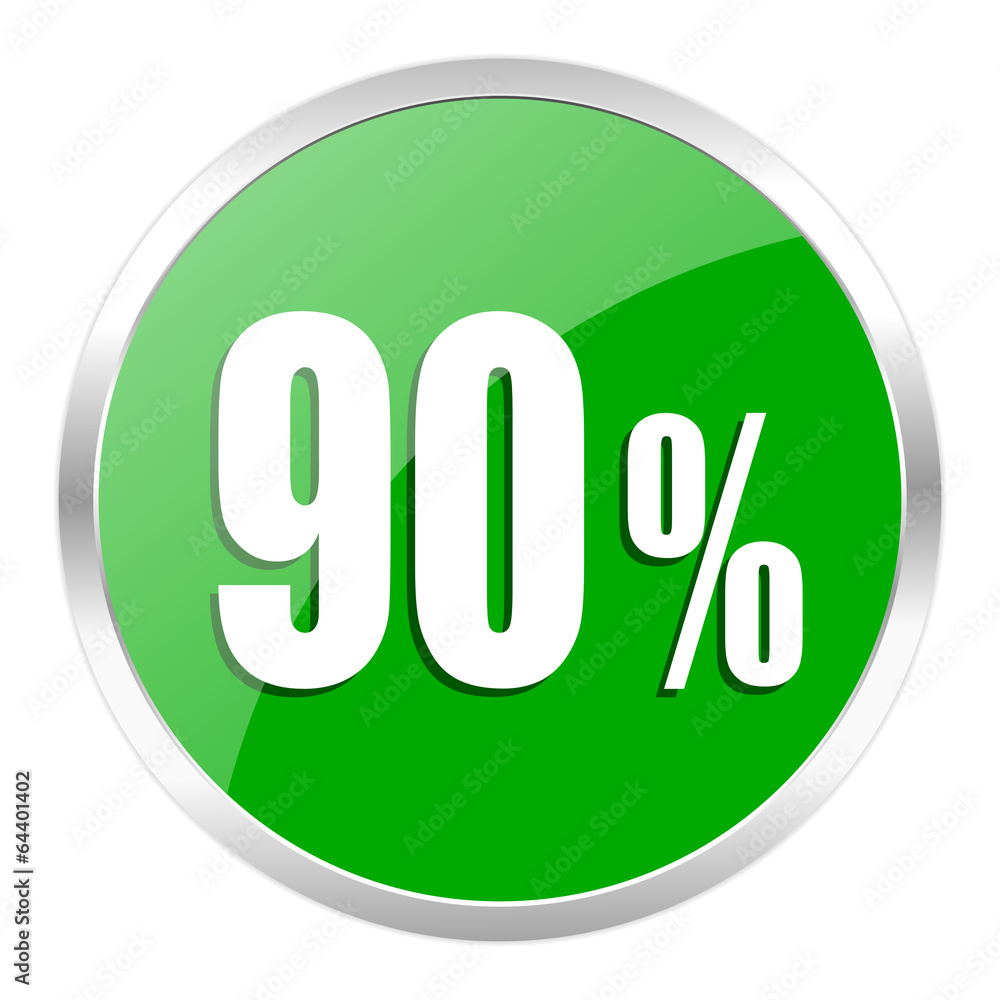 90 percent icon 90 percent icon