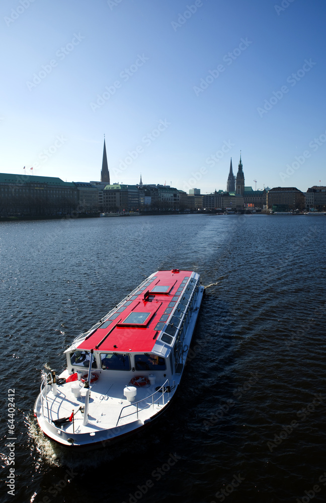 Naklejka premium Binnenalster - Hamburg