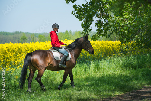 girl on horseback riding