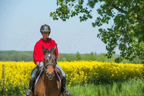 girl on horseback riding © Dusan Kostic