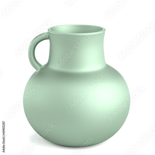 realistic 3d render of old vase