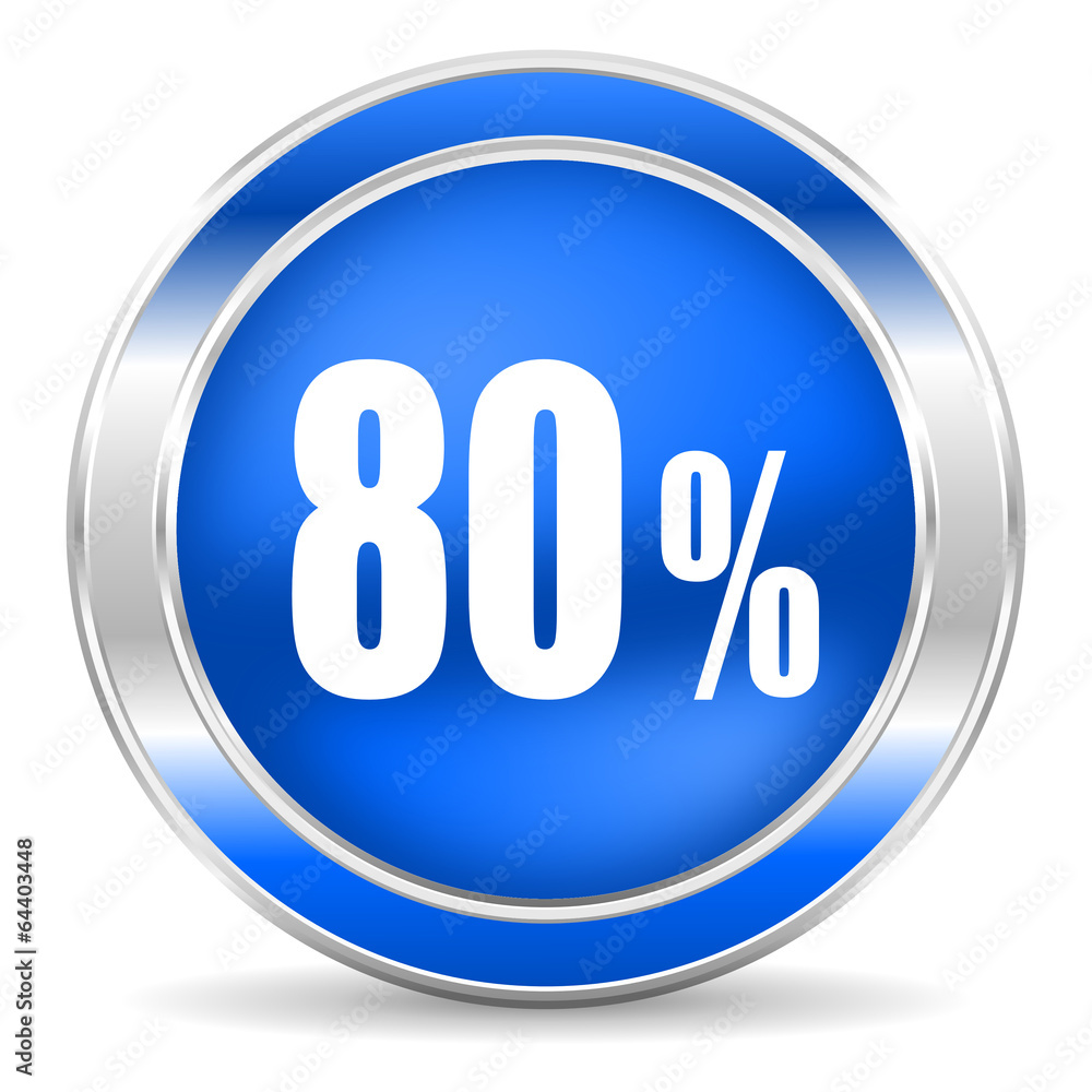 80 percent icon 80 percent icon