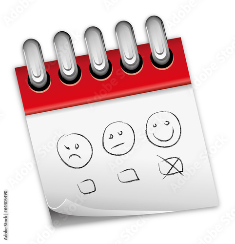 Kalender rot Wahl Wahlen Politik Bewertung Umfrage