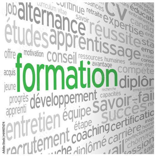 Nuage de Tags "FORMATION" (succès réussite études diplômes cv)
