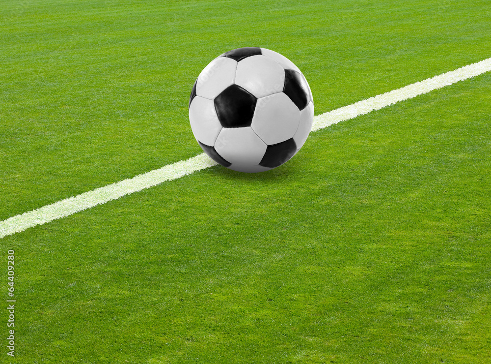 Fußball auf der Linie Fußball auf der Linie