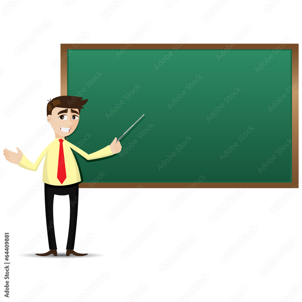cartoon teacher with black board cartoon teacher with black board