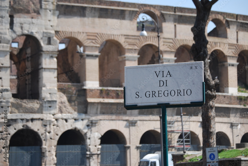 Fototapeta premium Italy. Rome. The ancient Collosseo