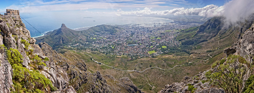 View from Table Mountain, Cape Town, South African