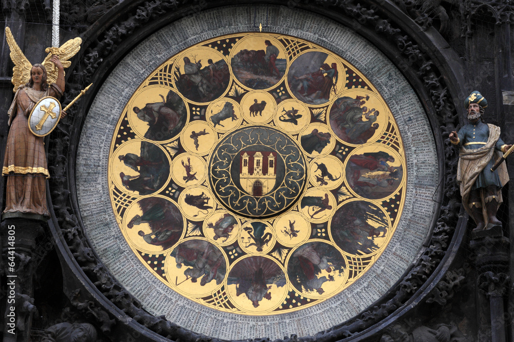 Fragment of prague astronomical clock