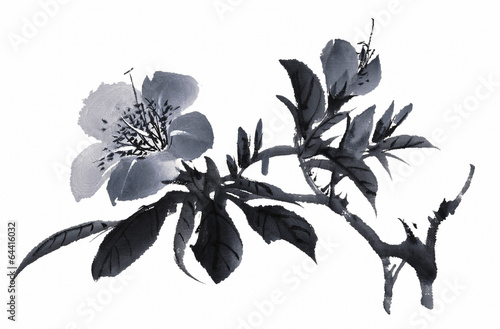 사군자 수묵화