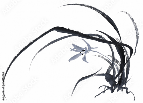 사군자 수묵화