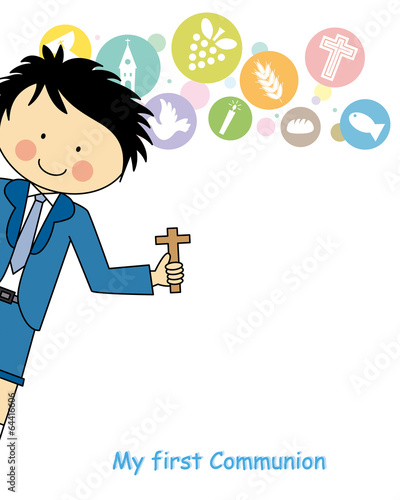 Boy first Communion