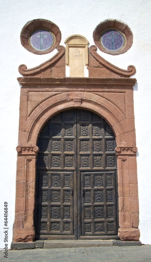 Fototapeta premium Lanzarote Wooden Door 1