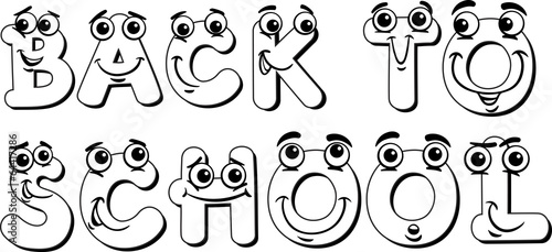 back to school sign coloring page