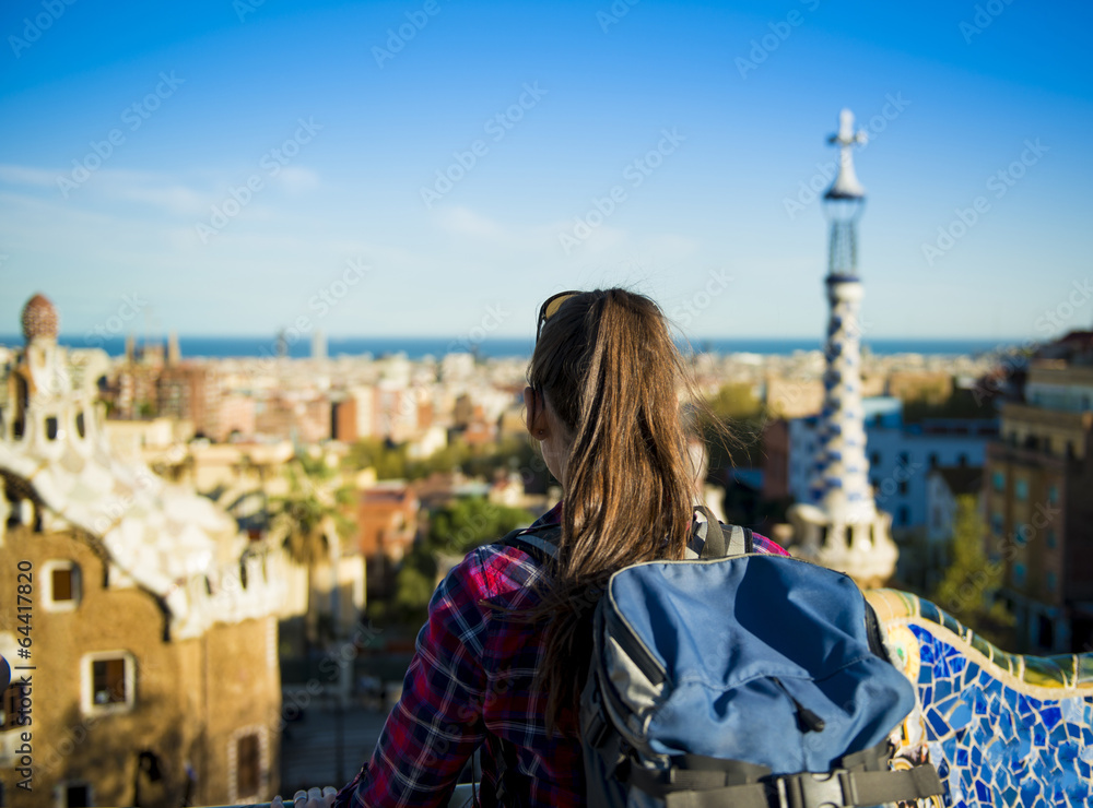 Fototapeta premium Woman tourist