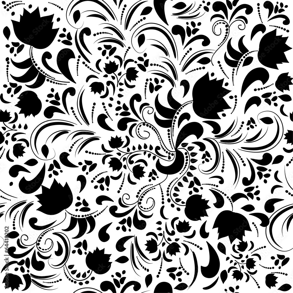 Seamless floral pattern. Vector illustration. Seamless floral pattern. Vector illustration.