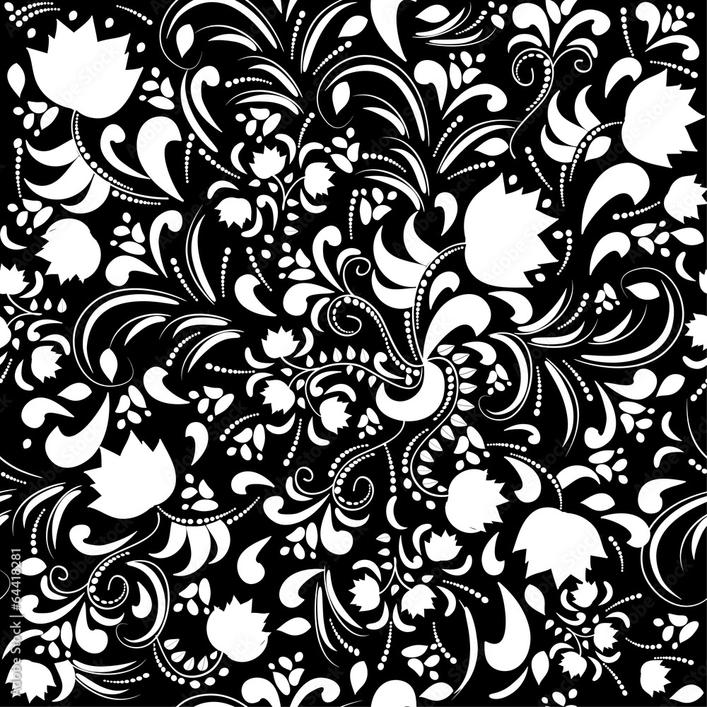 Seamless floral pattern. Vector illustration. Seamless floral pattern. Vector illustration.