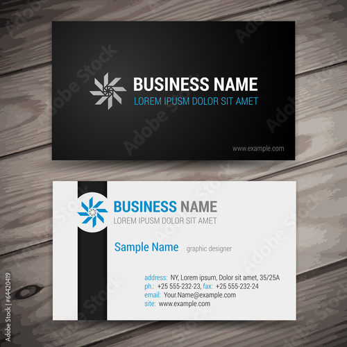 Vector abstract creative business cards