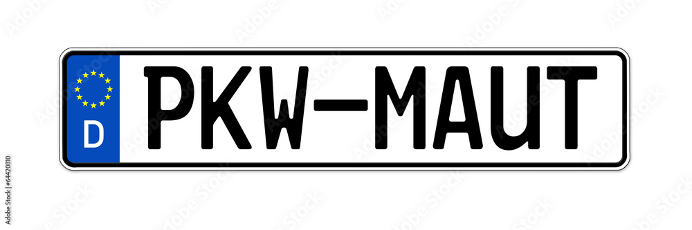 Kennzeichen mit PKW-Maut Kennzeichen mit PKW-Maut