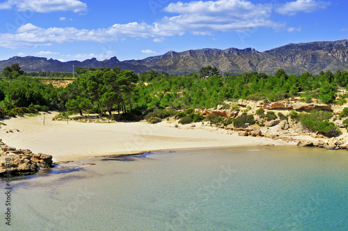 Cala Forn beach in Ametlla de Mar, Spain