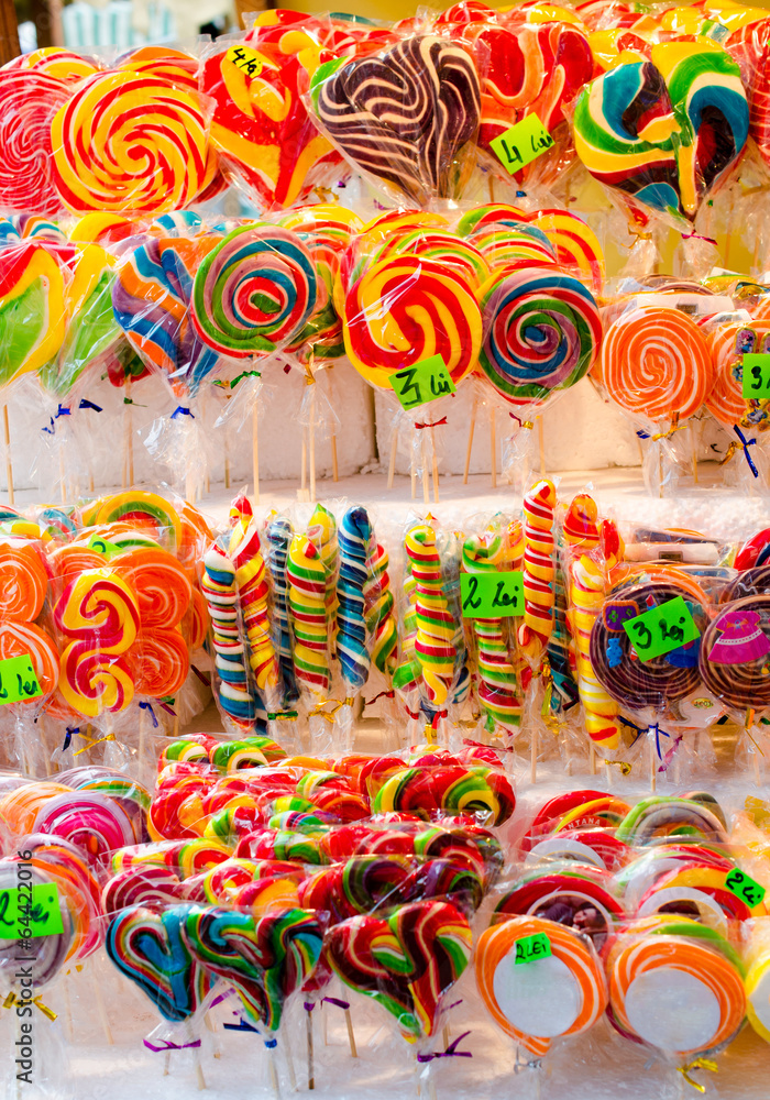 Fototapeta premium Colorfull lollypops