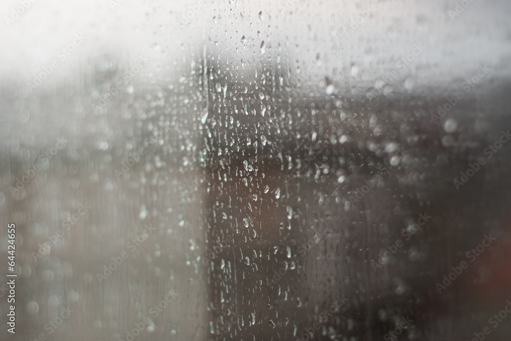 Window Raindrops - Stock Image Window Raindrops - Stock Image
