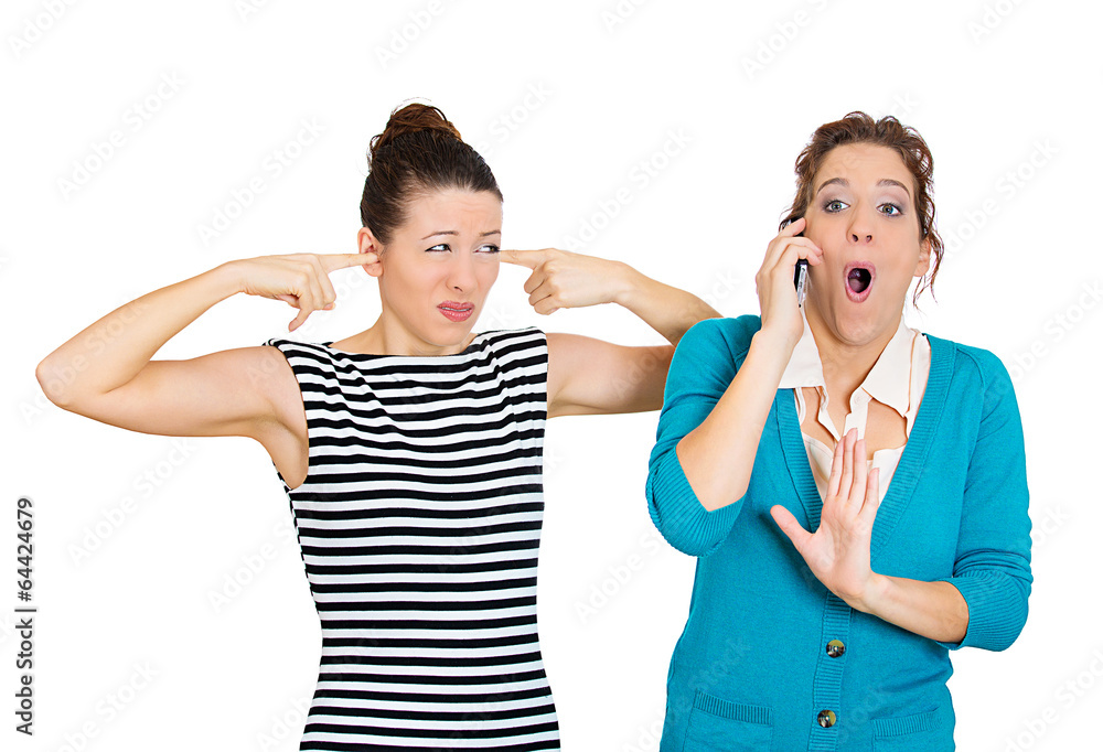 Talk loudly. Talk loudly