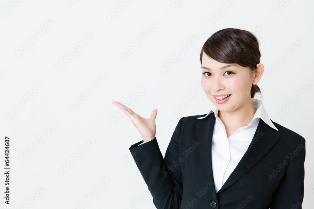 asian businesswoman on white background asian businesswoman on white background