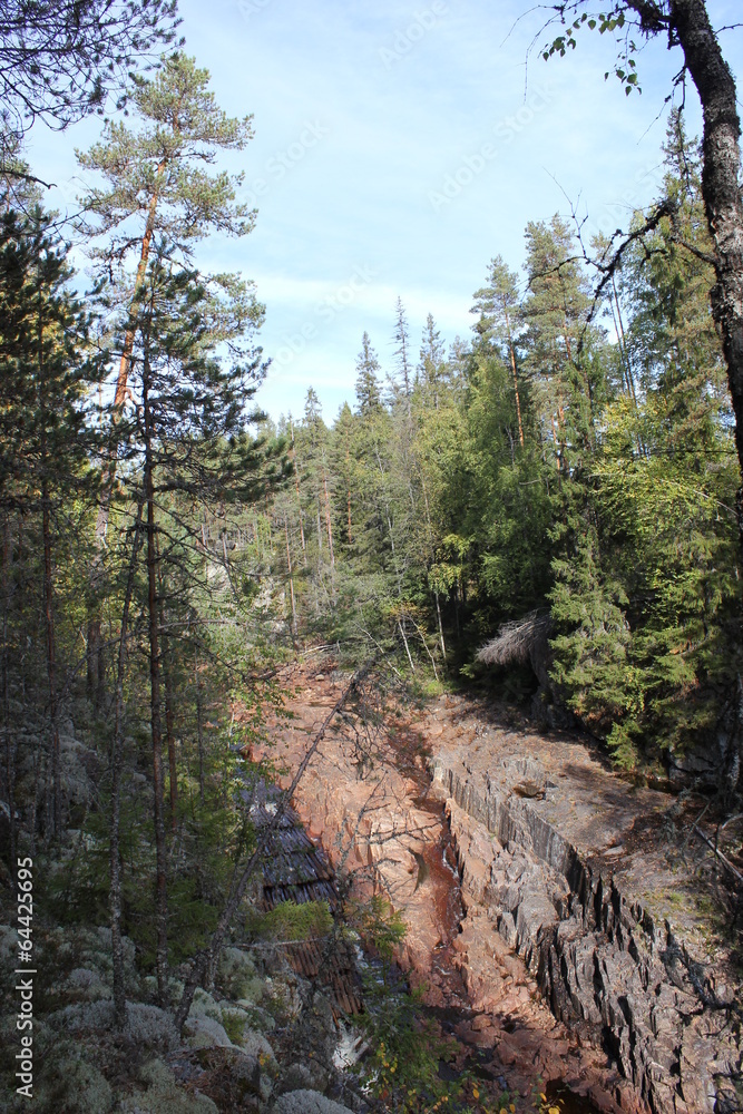 A canyon in Värmland A canyon in Värmland