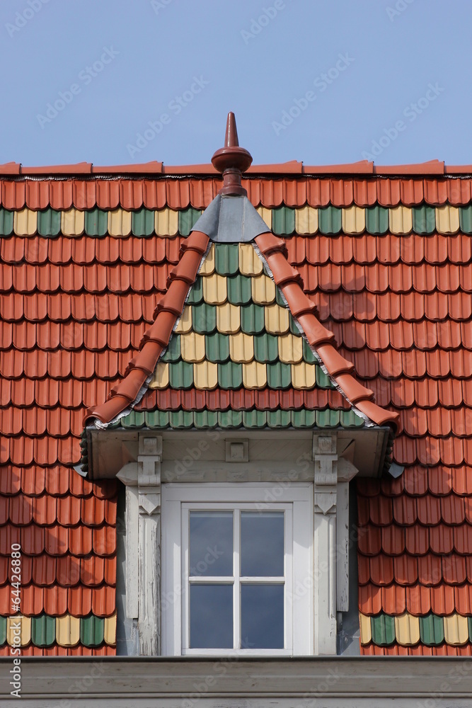 A roof in Greifswald, Brick Gothic