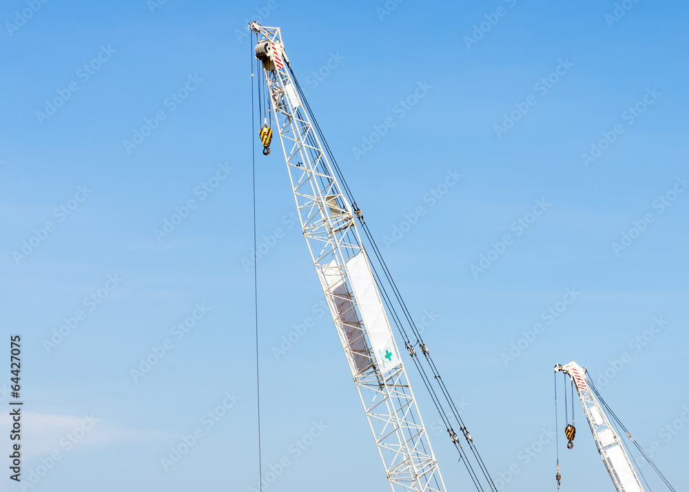 Modern white crane