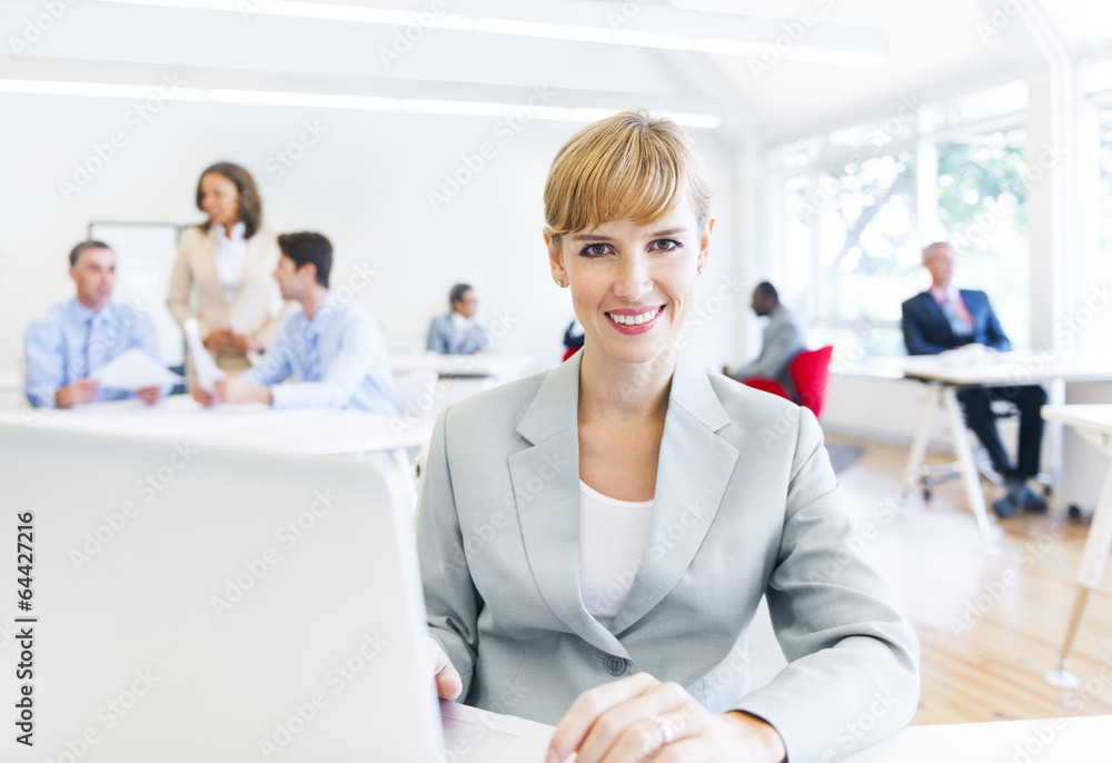 Obraz premium Businesswoman Working in the Office