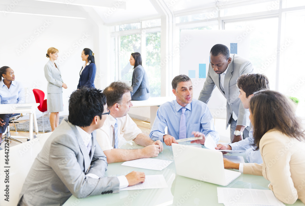 Group of Business People Having a Meeting