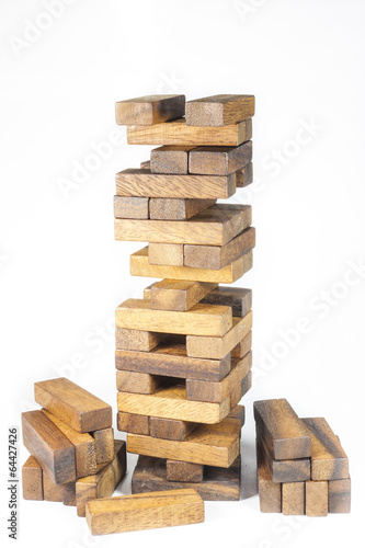 Wallpaper Mural Blocks of wood, JENGA Game Torontodigital.ca