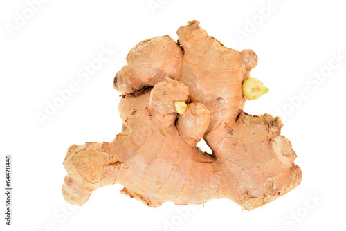 Ginger Root Isolated On White Background