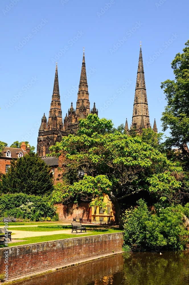 Fototapeta premium Cathedral, Lichfield, England © Arena Photo UK