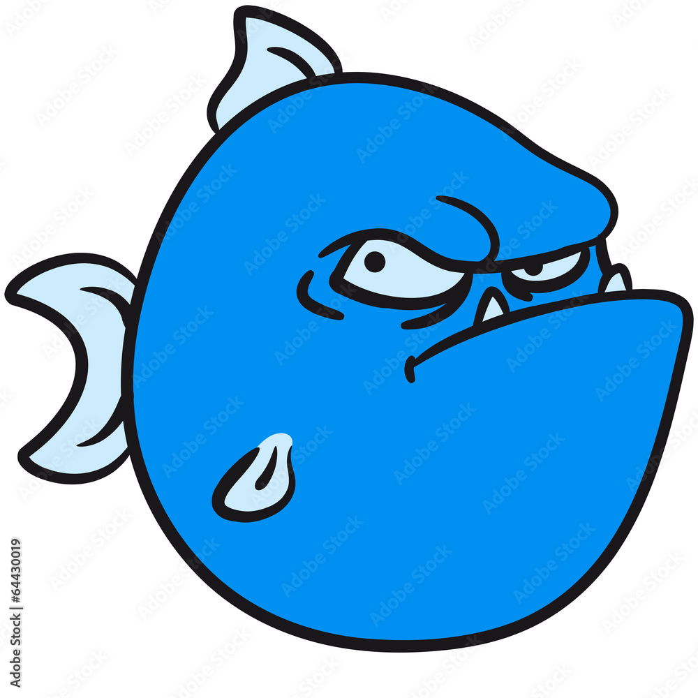 Obraz premium Böser Grimmiger Fisch