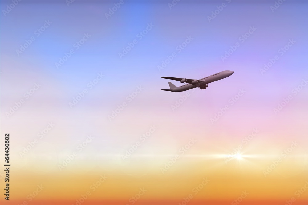 Composite image of graphic airplane Composite image of graphic airplane